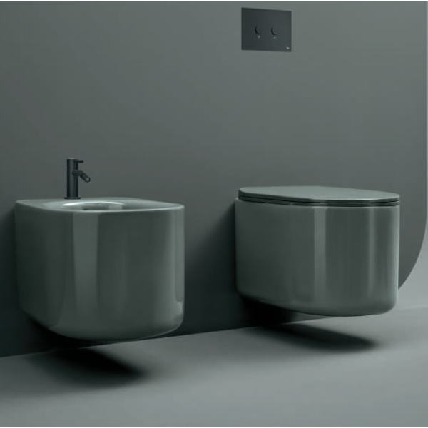 Axa Ceramica Delano унітаз консольний сірий
