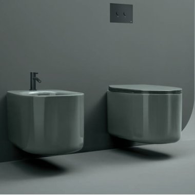 Axa Ceramica Delano біде консольний сірий
