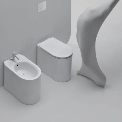 Axa Ceramica Delano біде сірий підлоговий