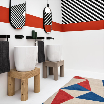 Axa Ceramica Kracklite Раковина підлогова біла/дерево