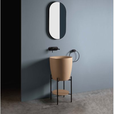 Axa Ceramica Kracklite Раковина підлогова чорна