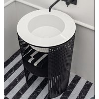 Axa Ceramica Skyland Раковина підлогова чорна/біла