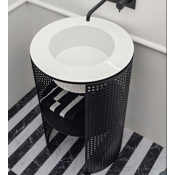 Axa Ceramica Skyland Раковина підлогова чорна/біла