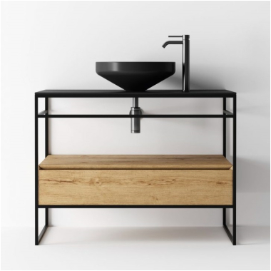 Alice ceramica EQUILIBRIUM+UNI Раковина з консоллю кольорова