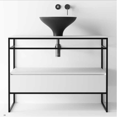 Alice ceramica EQUILIBRIUM+UNI Раковина з консоллю кольорова