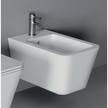 Alice ceramica Hide Square біде консольний білий глянець