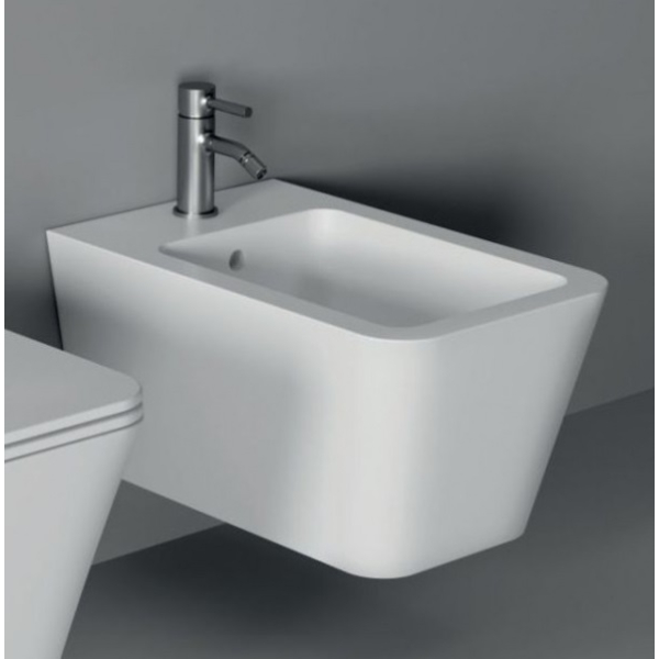 Alice ceramica Hide Square біде консольний білий глянець