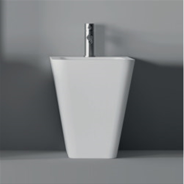 Alice ceramica Hide Square біде білий підлоговий глянець