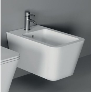 Alice ceramica Hide Square біде консольний білий глянець