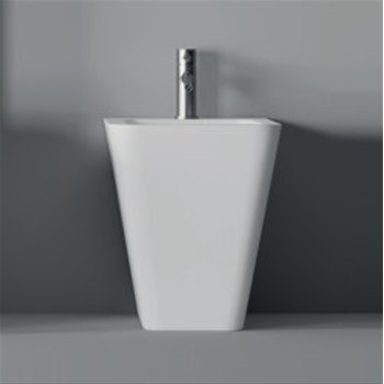 Alice ceramica Hide Square біде білий підлоговий глянець