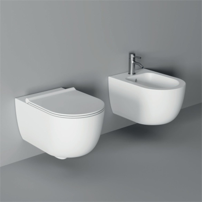 Alice ceramica - Unica55 Унітаз консольний білий матовий