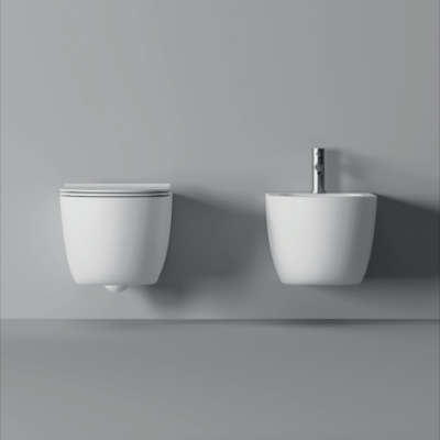 Alice ceramica - Unica55 Унітаз консольний білий матовий