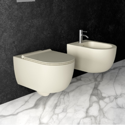 Alice ceramica - Unica55 Унітаз консольний білий матовий