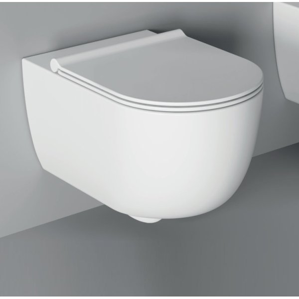 Alice ceramica - Unica55 Унітаз консольний білий матовий
