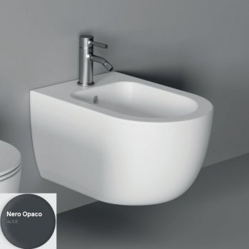 Alice ceramica - UNICA 55 Біде консольний чорний матовий