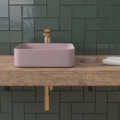Cielo Minimo square раковина накладна кольорова