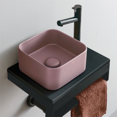 Cielo Minimo square раковина накладна кольорова