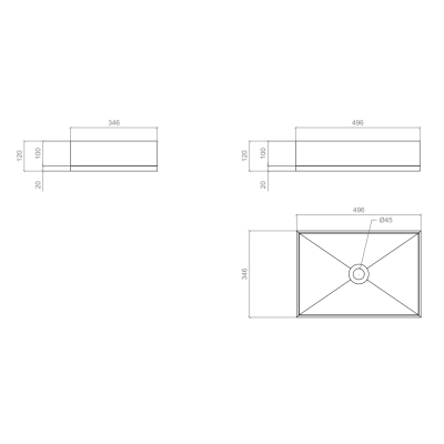 Glass Design Skyline XL Marble настільна раковина