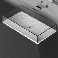 Glass Design Skyline L Marble настільна раковина