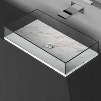 Glass Design Skyline L Marble настільна раковина