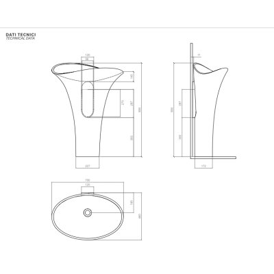 Glass Design Tempo раковина підлогова