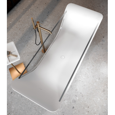 Moma Design Chaise Longue Vitree ванна,окремостояча зі склом
