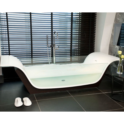 Moma Design Chaise Longue Vitree ванна,окремостояча зі склом