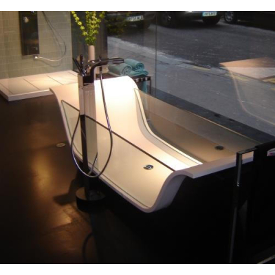 Moma Design Chaise Longue Vitree ванна,окремостояча зі склом