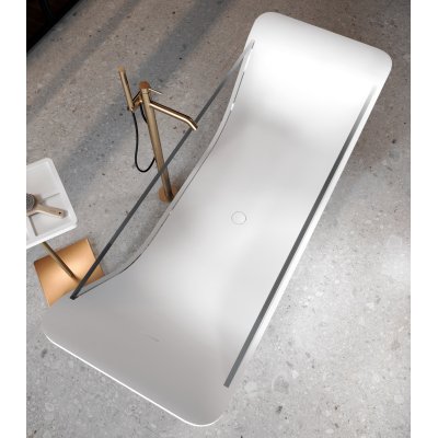 Moma Design Chaise Longue Vitree ванна,окремостояча зі склом