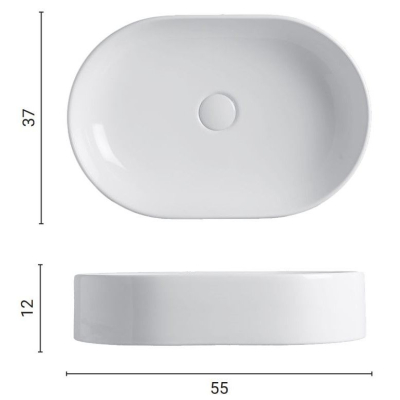 Nic Design Pin раковина накладна 55см