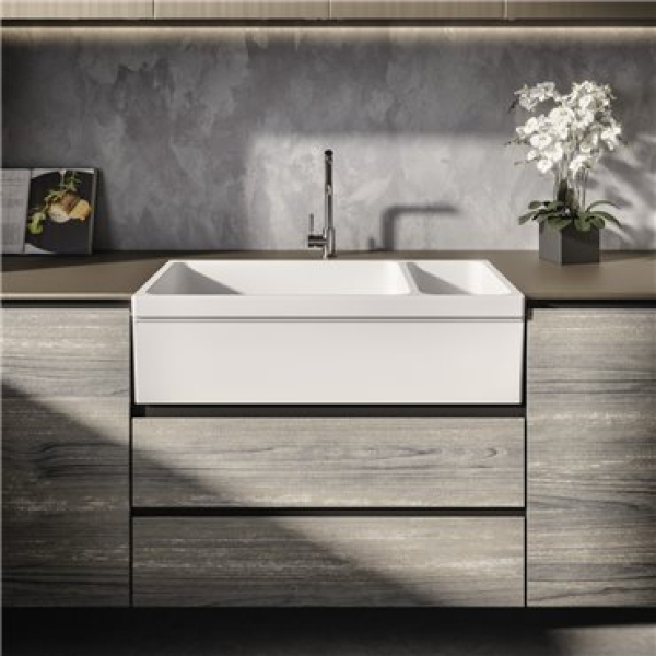 Simas Kitchen Sink кухонна мийка подвійна 90см