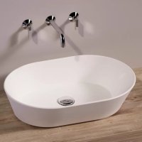 Simas Wave настільна раковина WA02 біла матова
