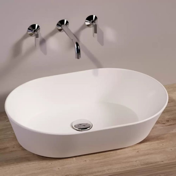 Simas Wave настільна раковина WA02 біла матова