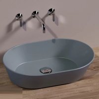 Simas Wave настільна раковина WA02 cemento матова