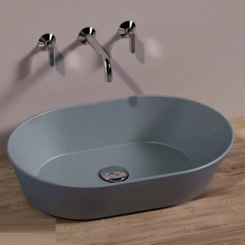 Simas Wave настільна раковина WA02 cemento матова