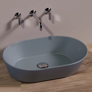 Simas Wave настільна раковина WA02 cemento матова
