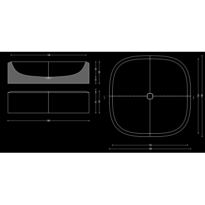 Relax Design Bikini ванна 180 cм, що окремо стоїть