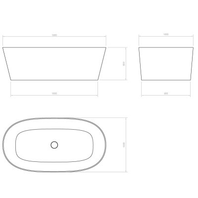 Relax Design Smooth ванна окремо стоїть 190 cм