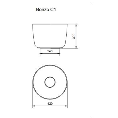Relax Design Bronzo C1 раковина накладна