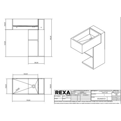 Rexa Design Argo раковина підлогова Corian®