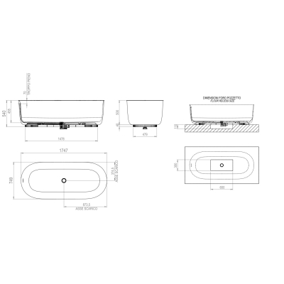 Rexa Design Hammam Con окрема ванна ванна