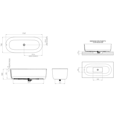 Rexa Design Hammam окремо стоїть ванна