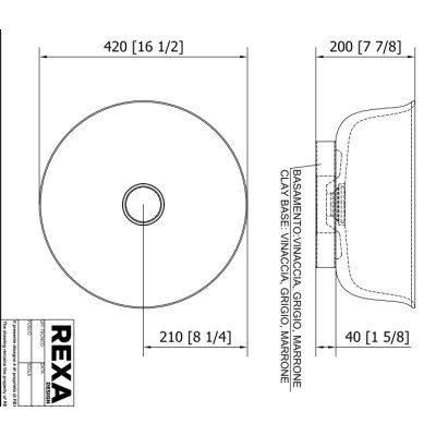 Rexa Design Hammam Con раковина накладна
