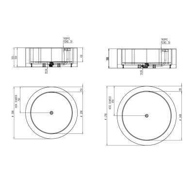 Rexa Design Unico Rotonda Maxi окремостояча ванна 170 cм