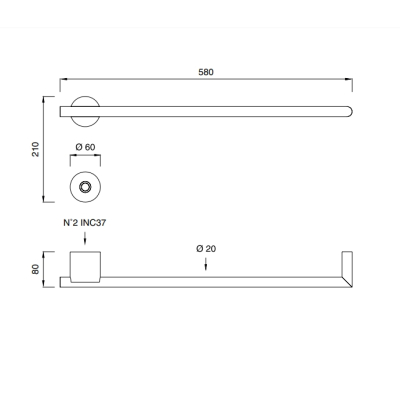 Cea Design EQUILIBRIO полотенцесушарка електрична EQB11