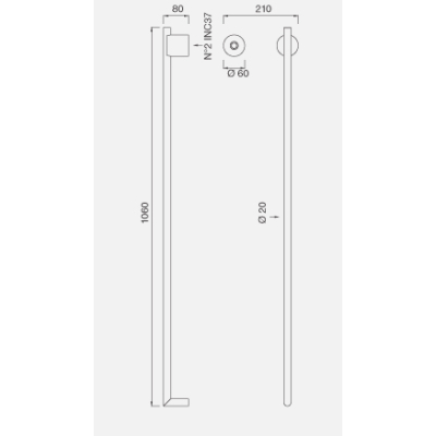 Cea Design EQUILIBRIO полотенцесушарка електрична EQB 31
