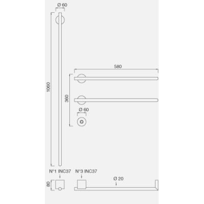 Cea Design EQUILIBRIO полотенцесушарка електрична EQB 53