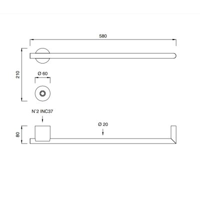 Cea Design EQUILIBRIO полотенцесушарка електрична EQB11