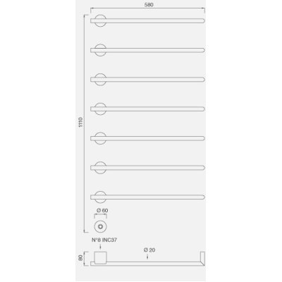 Cea Design EQUILIBRIO полотенцесушарка електрична EQB 17