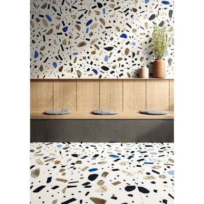 Керамограніт Fioranese - Fio Ghiaia Terrazzo Maxi Bianco